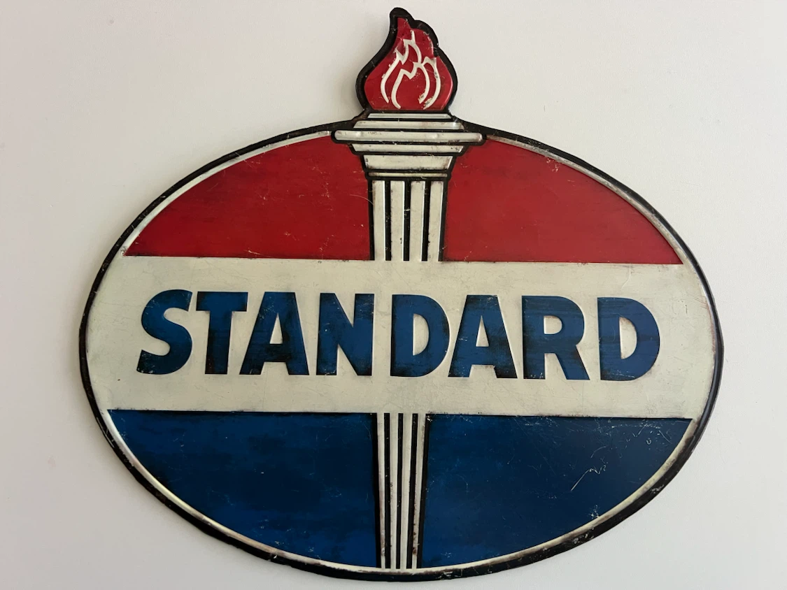 Standard Oil "Standard" Torch Sign