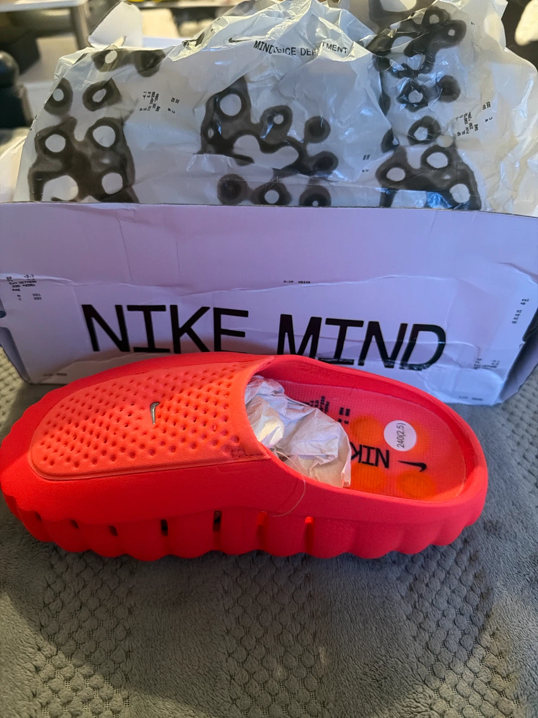 Nike MindSlide Mules - Red - Size 240(2.5)
