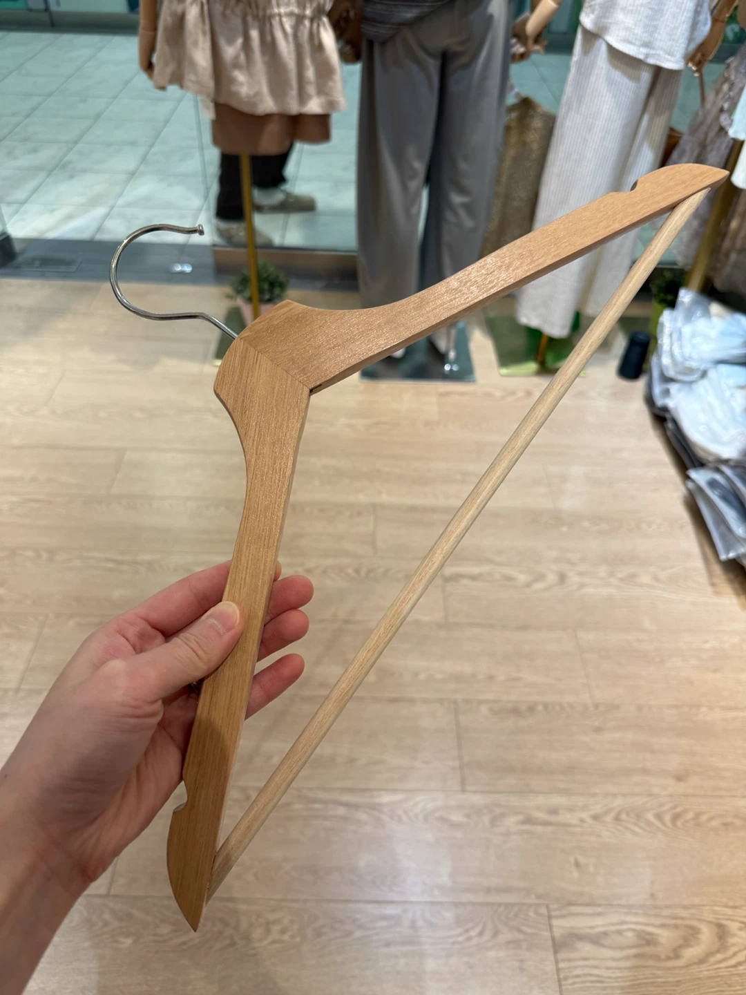 $1 Wood Hangers for sale