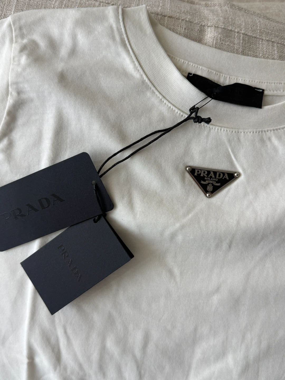 Women’s White Cotton T-Shirt – Size M, L - Brand New - photo 2