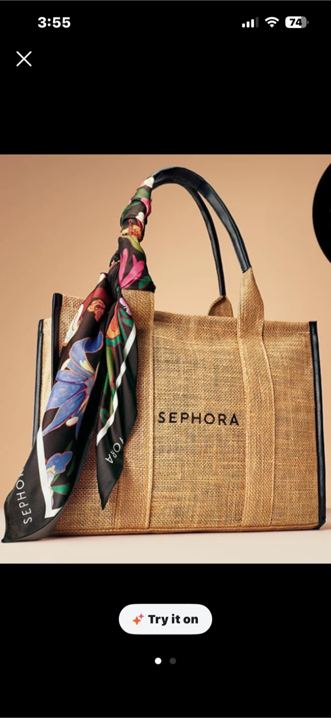 Sephora Canada Silk Scarf and Sephora Bag