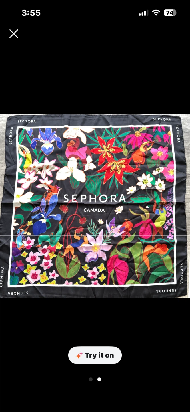 Sephora Canada Silk Scarf and Sephora Bag - photo 2