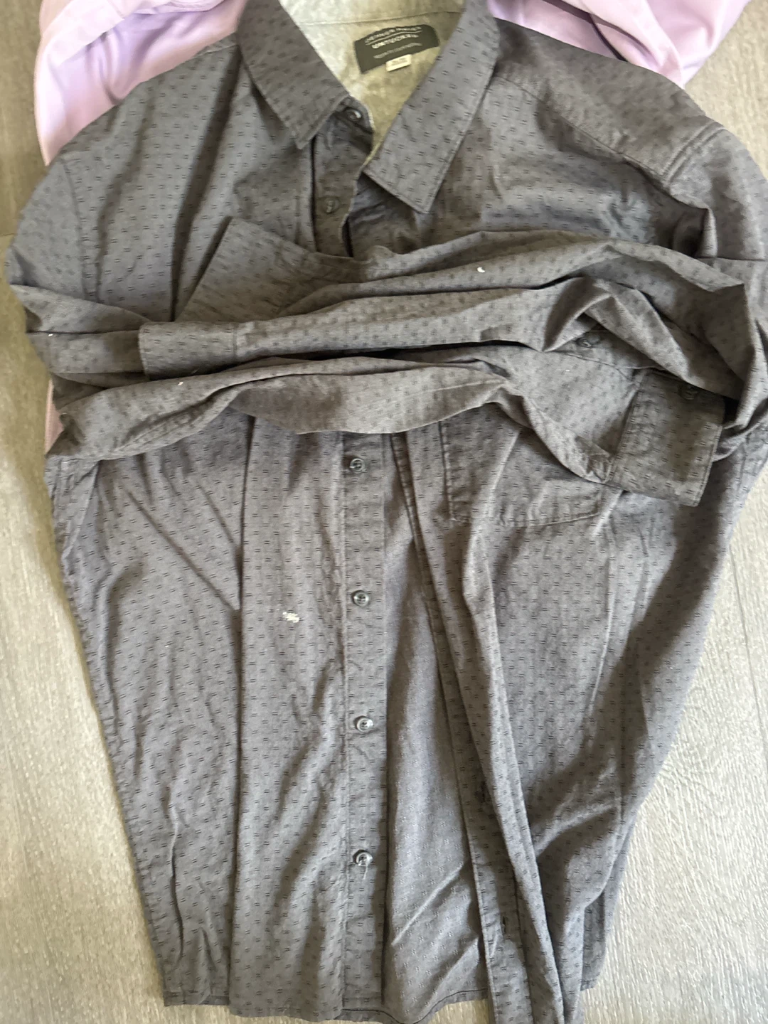 Bundle of 4 Men's Button-Up dress and plaid Shirts - photo 4