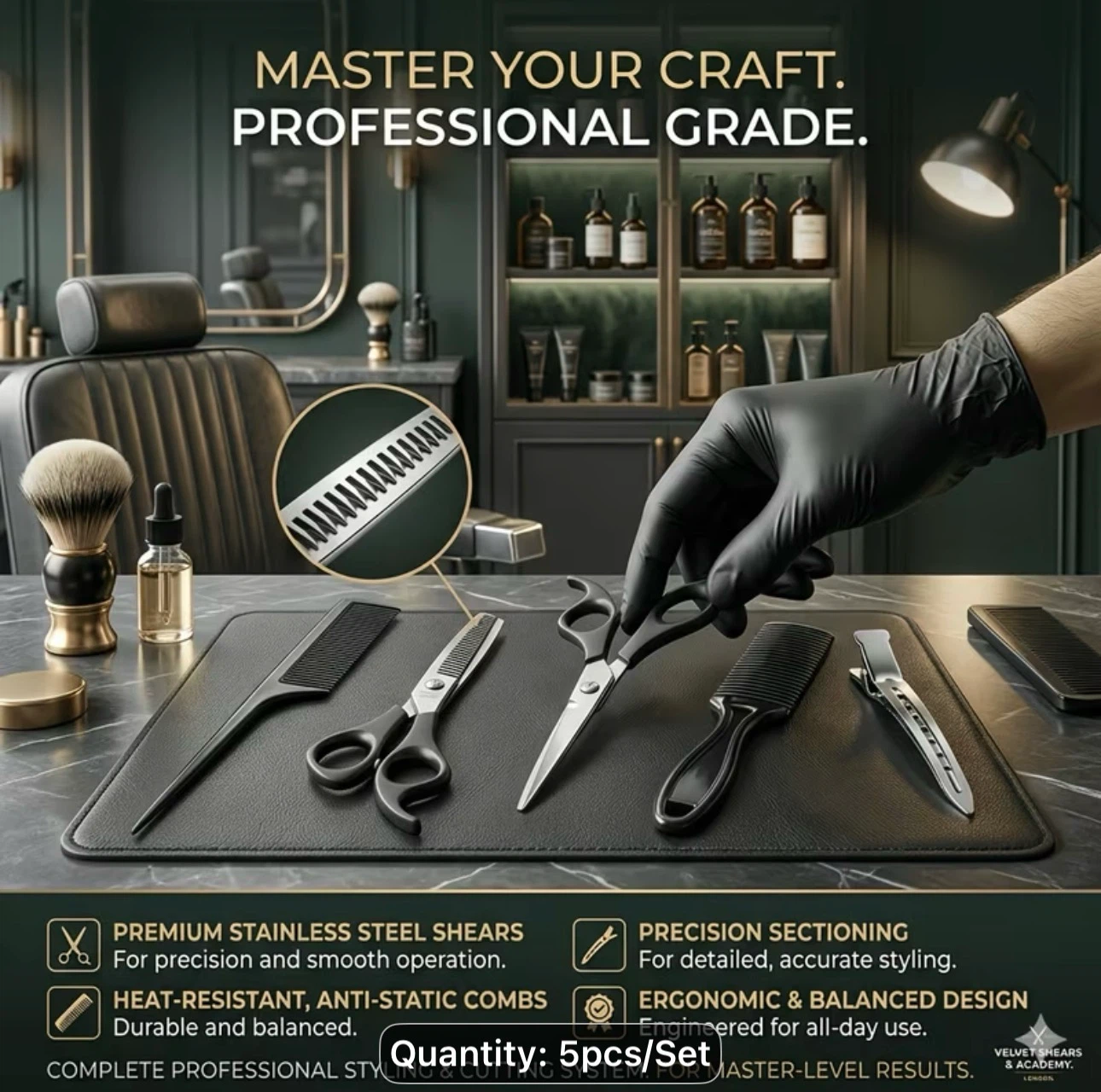 Professional Hair Cutting Scissors Set