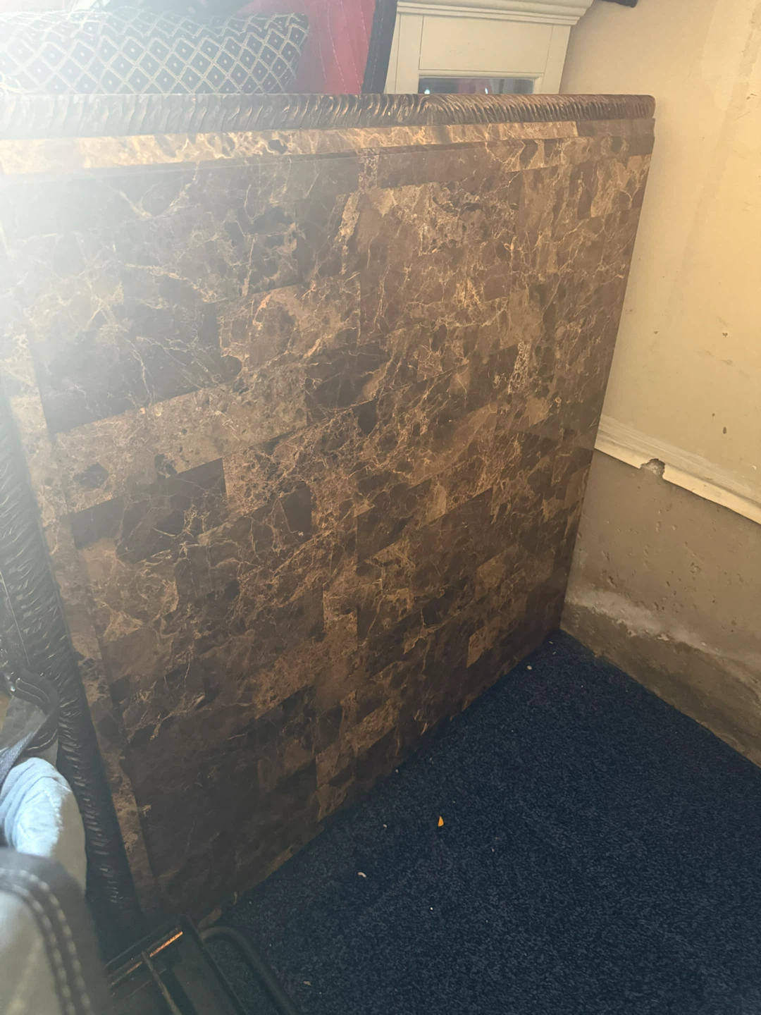 Marble-look Side Table Top