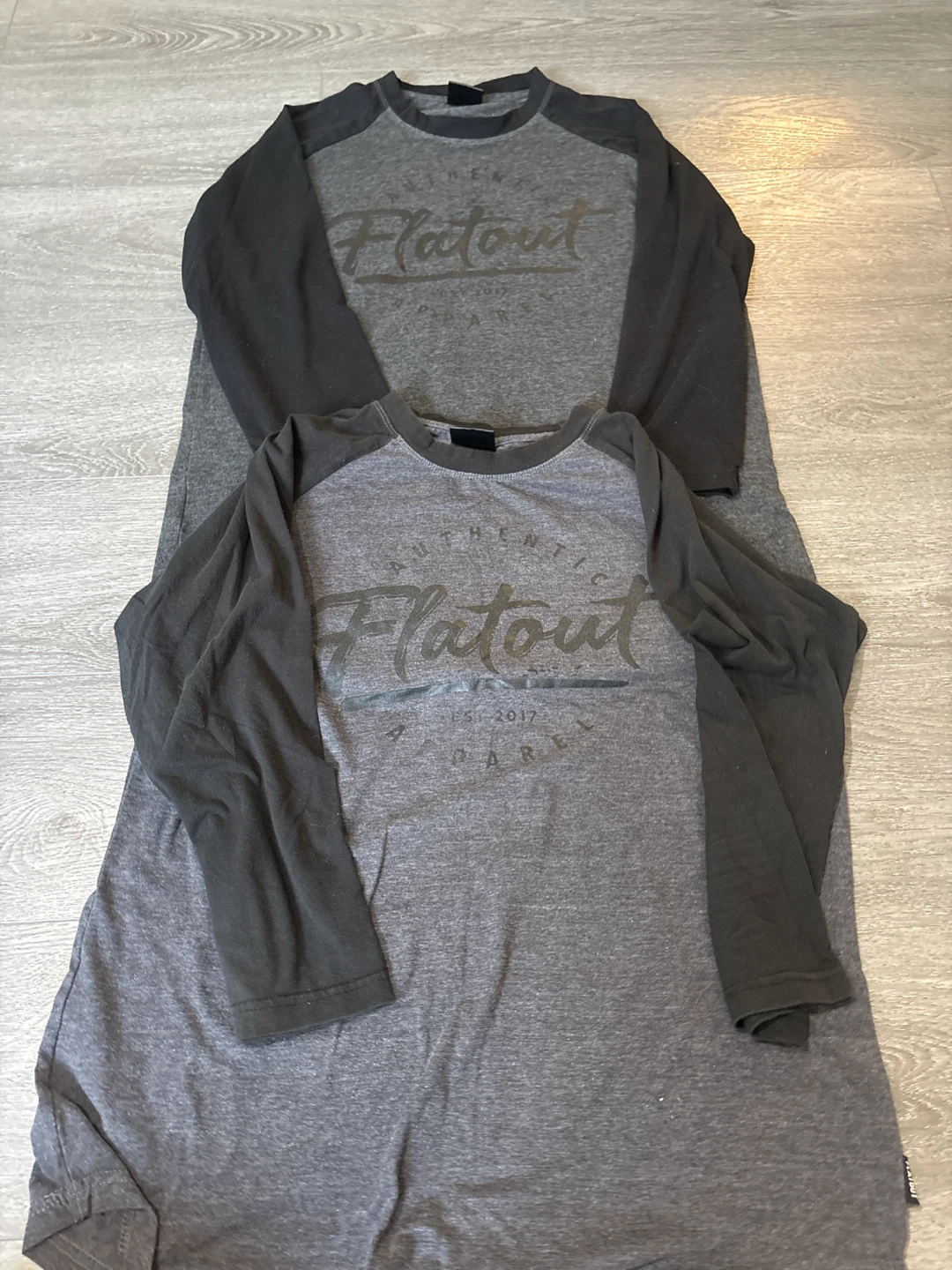 Flatout "Authentic Apparel" Baseball T-Shirt 2pac