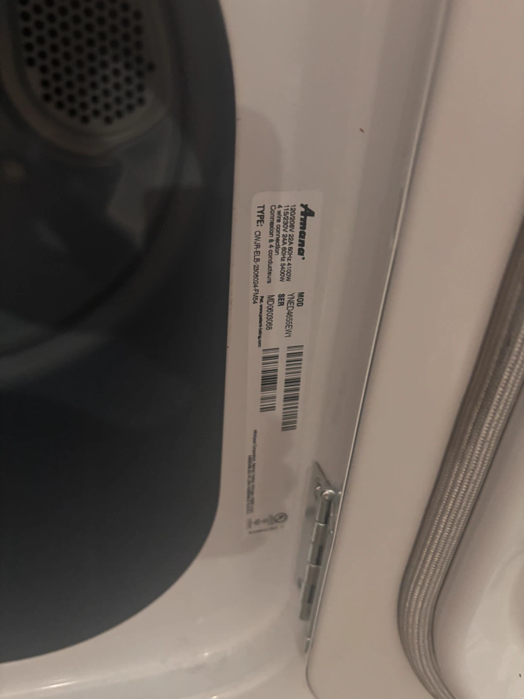 Amana Electric Dryer
