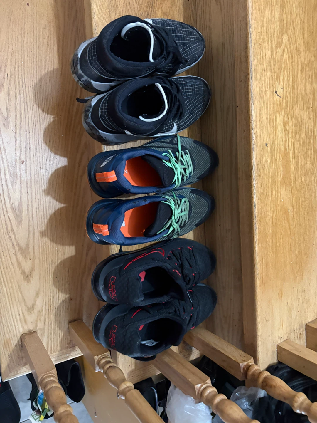 Nike and North Face Shoe