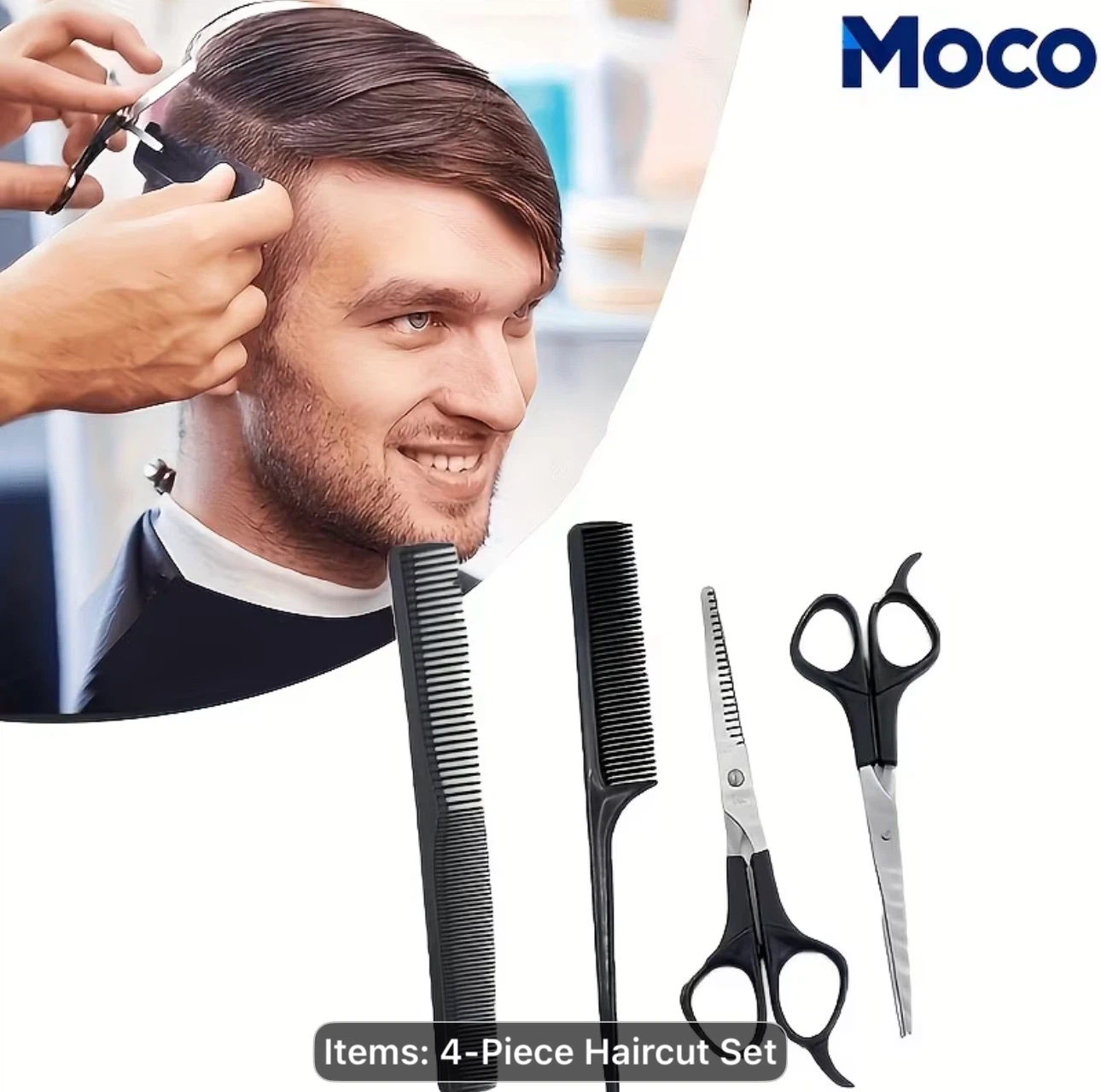 4pcs Professional Hair Cutting & Thinning Scissors Set