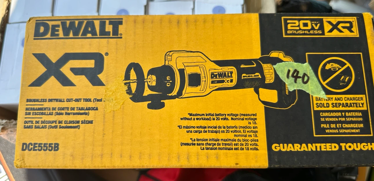 DeWalt XR Brushless Drywall Cut-Out Tool DCE555B (Tool Only)