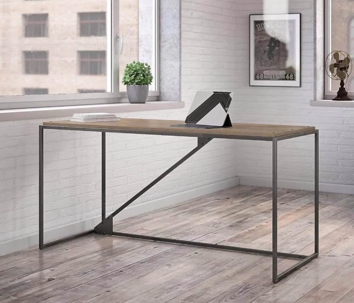 Modern Wood and Metal Desk