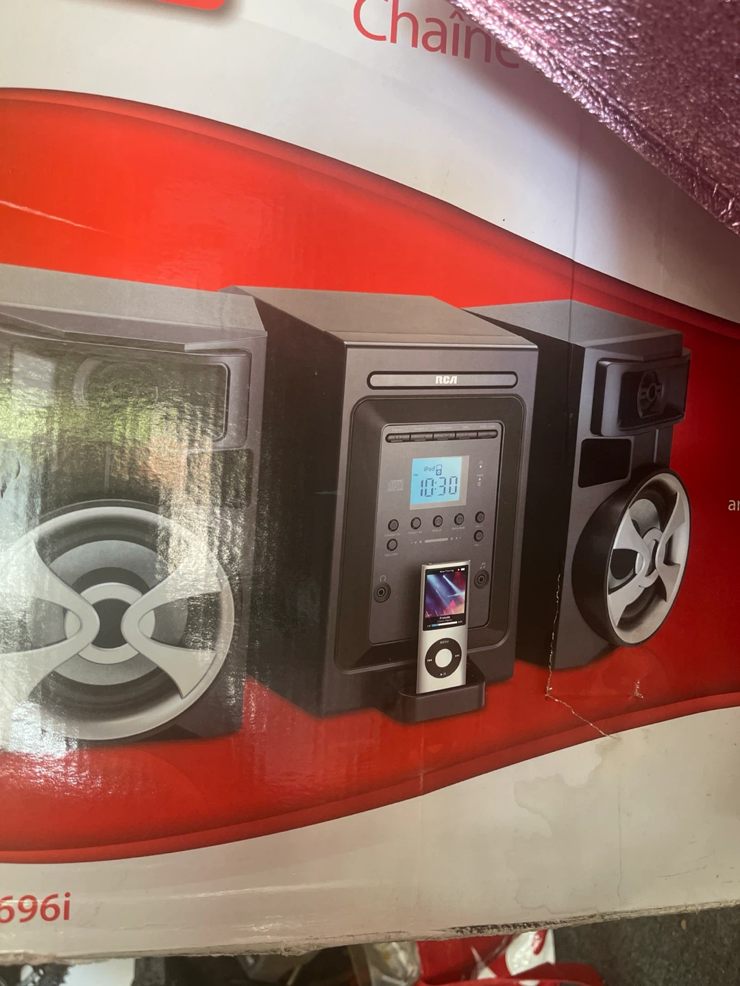 RCA CD Boombox with iPod Dock