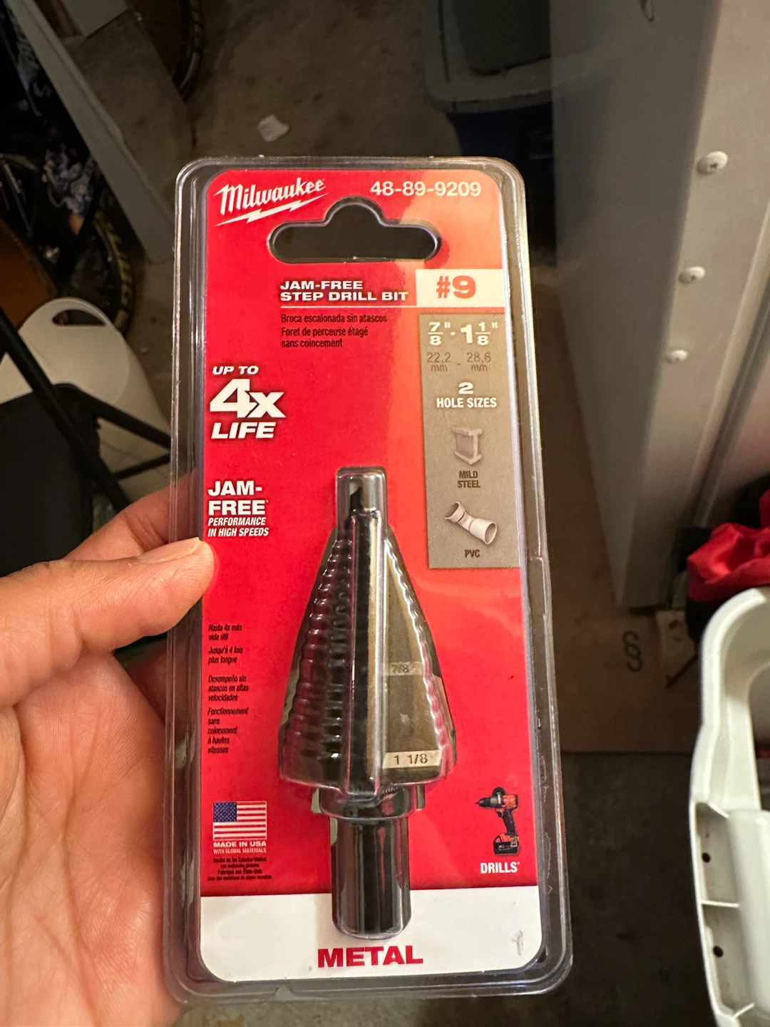 Milwaukee Step Drill Bit #9