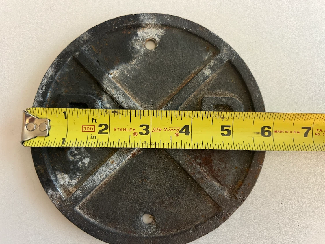 Vintage RR Railroad Crossing Sign Emblem - photo 3