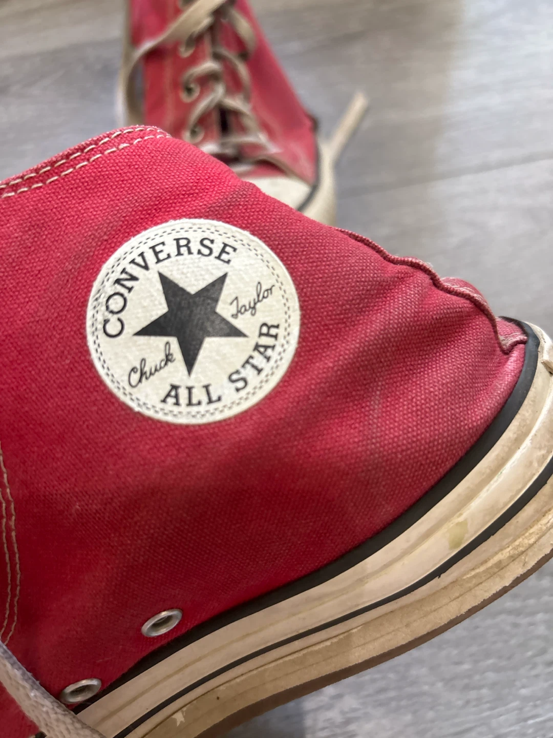 Red Converse Chuck Taylor All Star High Top Sneakers - photo 2
