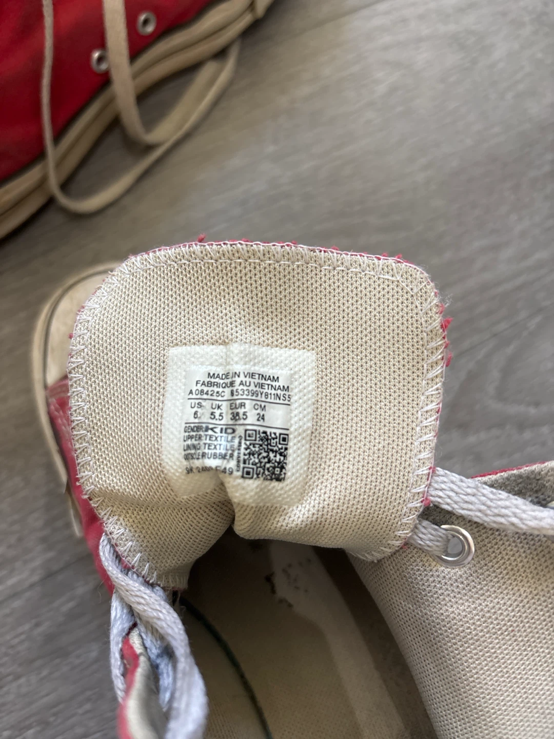 Red Converse Chuck Taylor All Star High Top Sneakers - photo 3