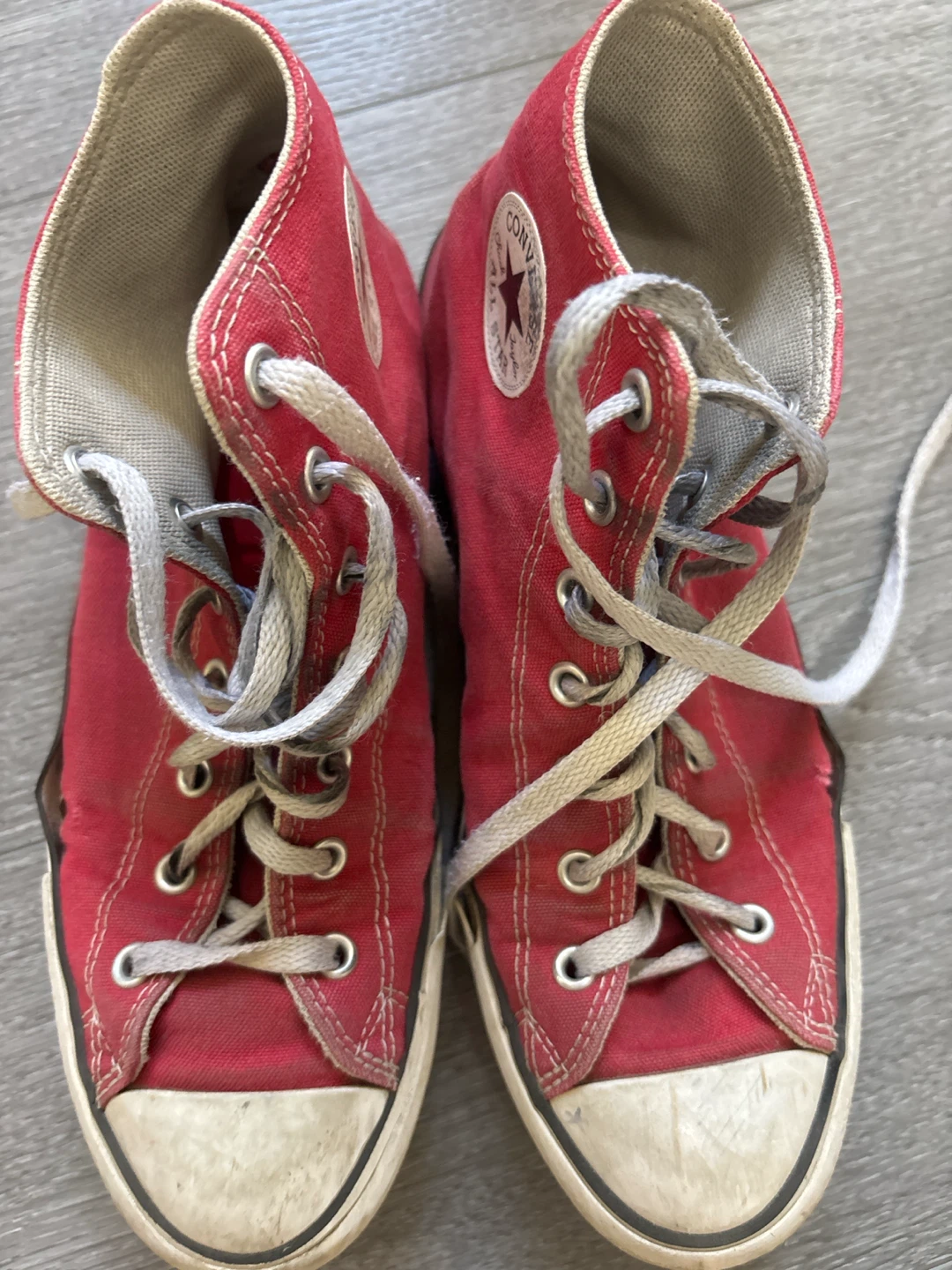 Red Converse Chuck Taylor All Star High Top Sneakers - photo 4