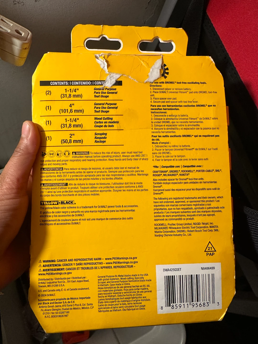DEWALT Oscillating Blade Assortment 5 Pc. - photo 2