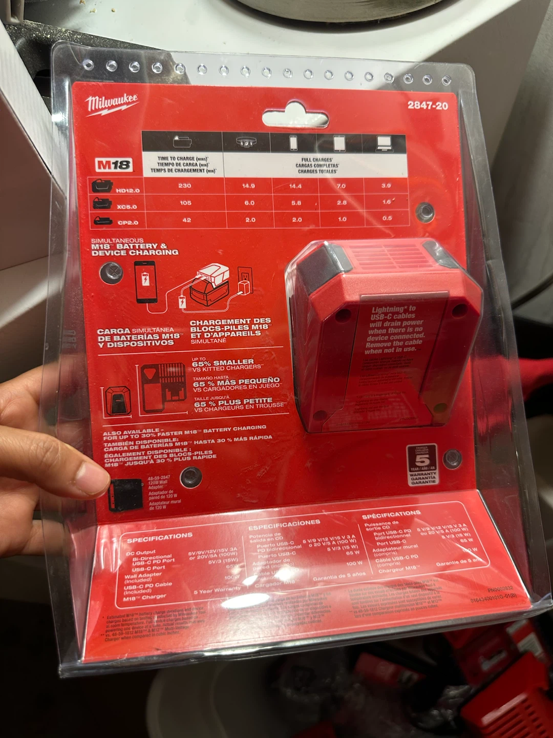 Milwaukee M18 TOP-OFF Charger & Power Supply - photo 2