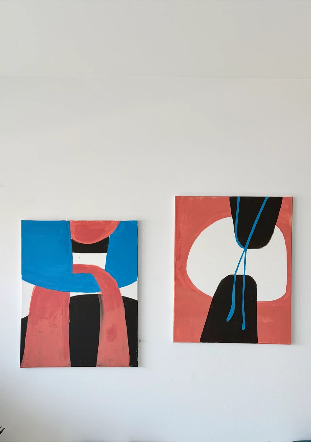 Acrylic Paintings on Canvas - Set of 2