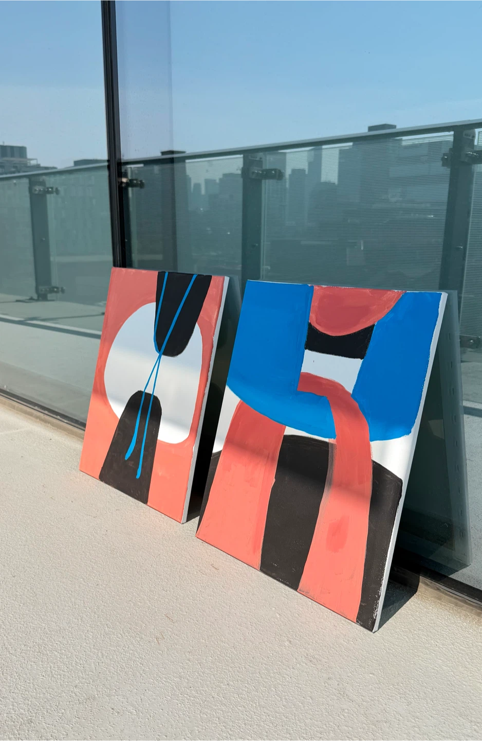 Acrylic Paintings on Canvas - Set of 2 - photo 2