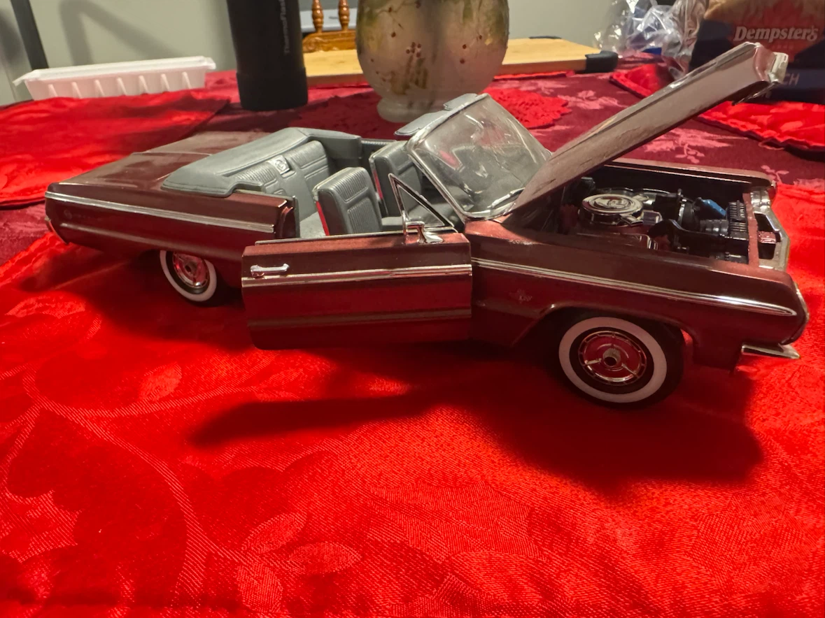 Diecast 1964 Impala SS Convertible, 1/18th scale. ERTL.