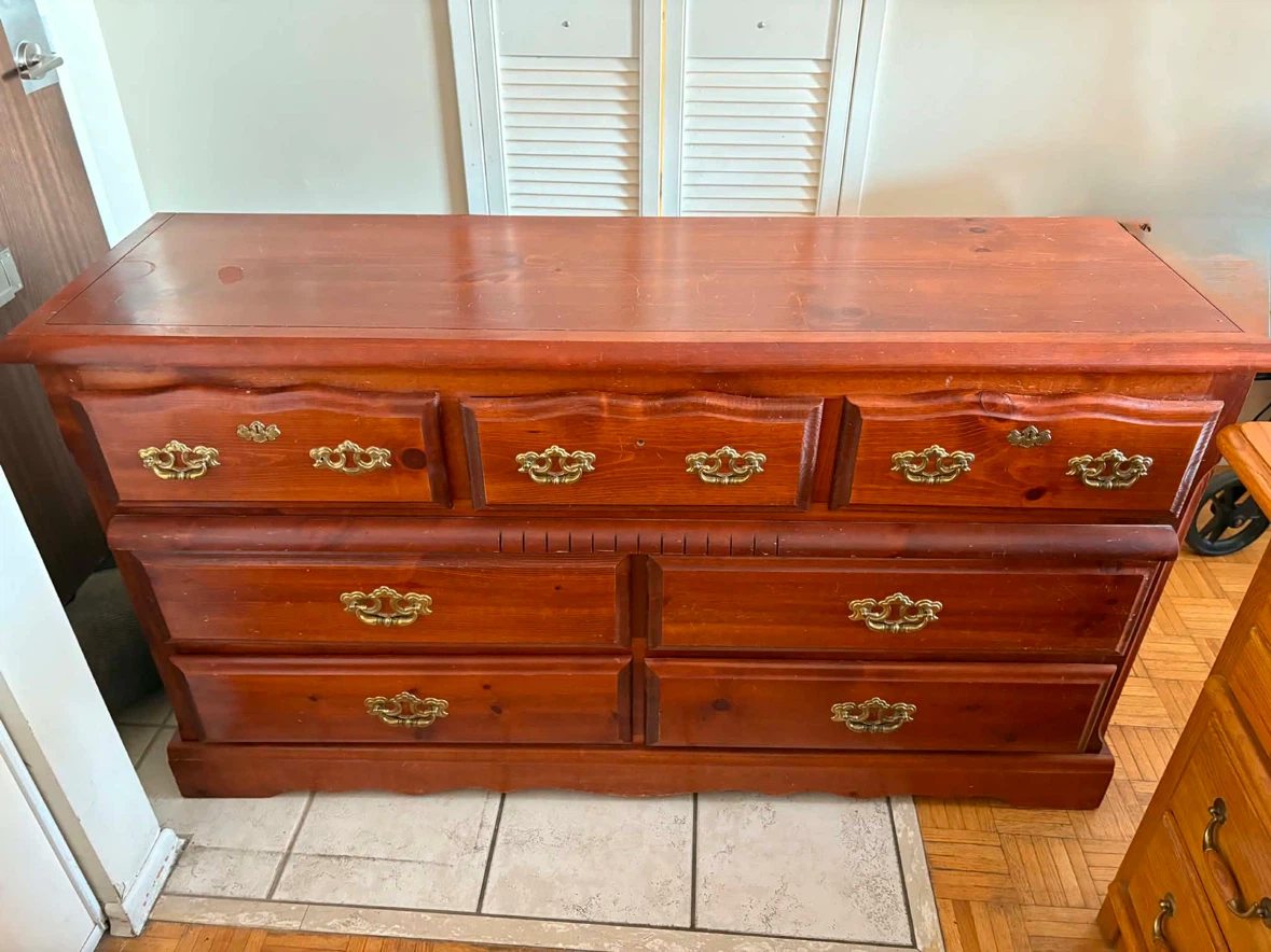 wooden dresser