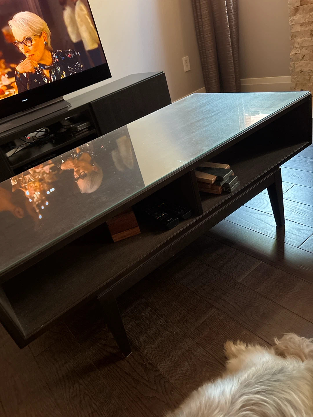 Modern Coffee Table with Glass Top