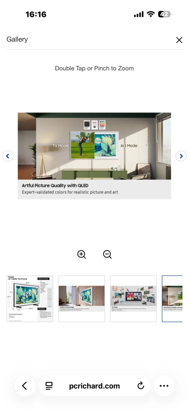 Samsung 43" The Frame LS03FA QLED TV