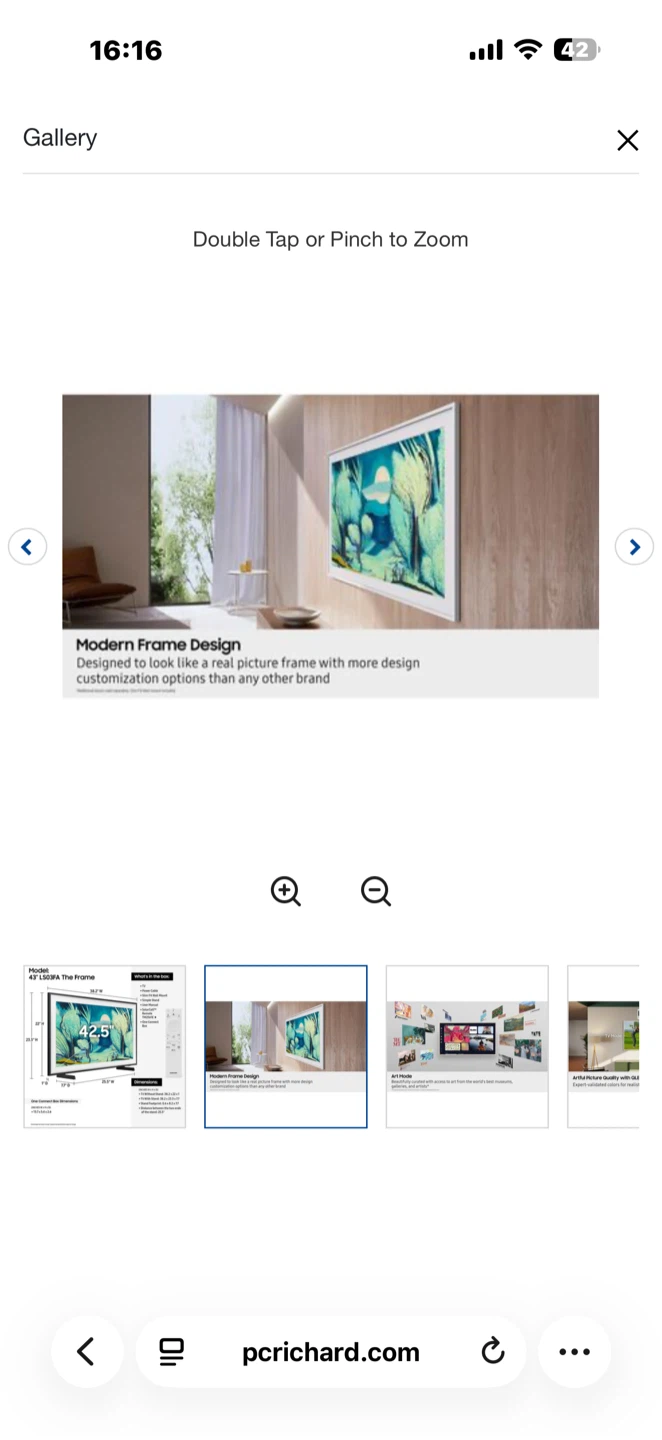 Samsung 43" The Frame LS03FA QLED TV - photo 2