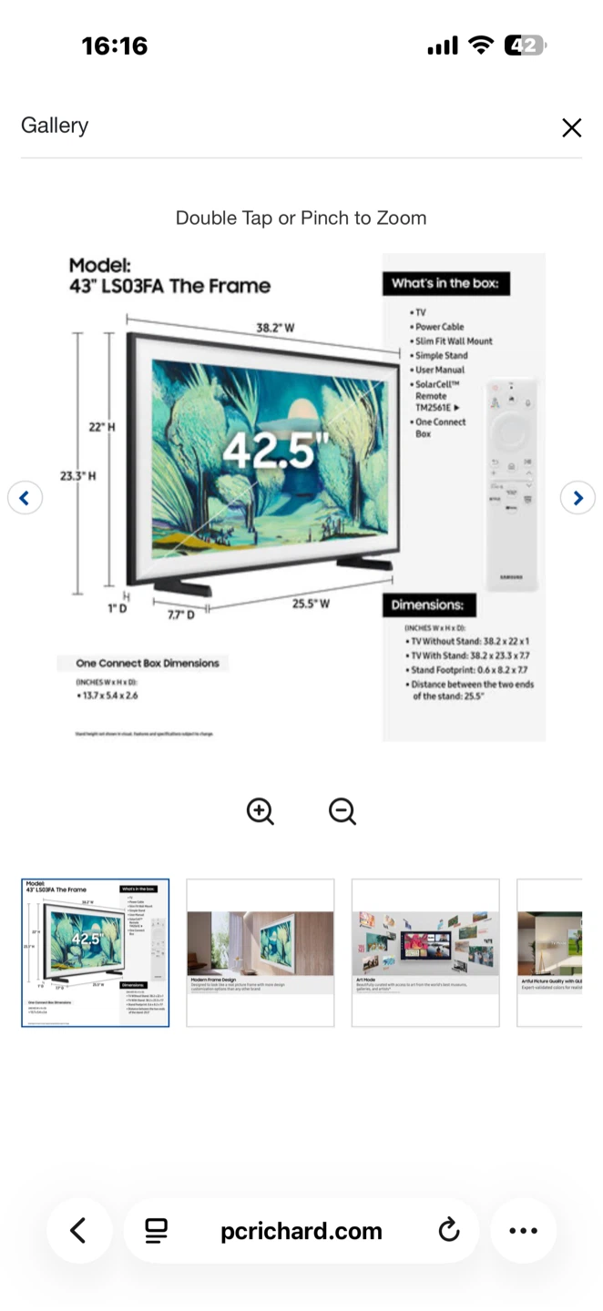 Samsung 43" The Frame LS03FA QLED TV - photo 4