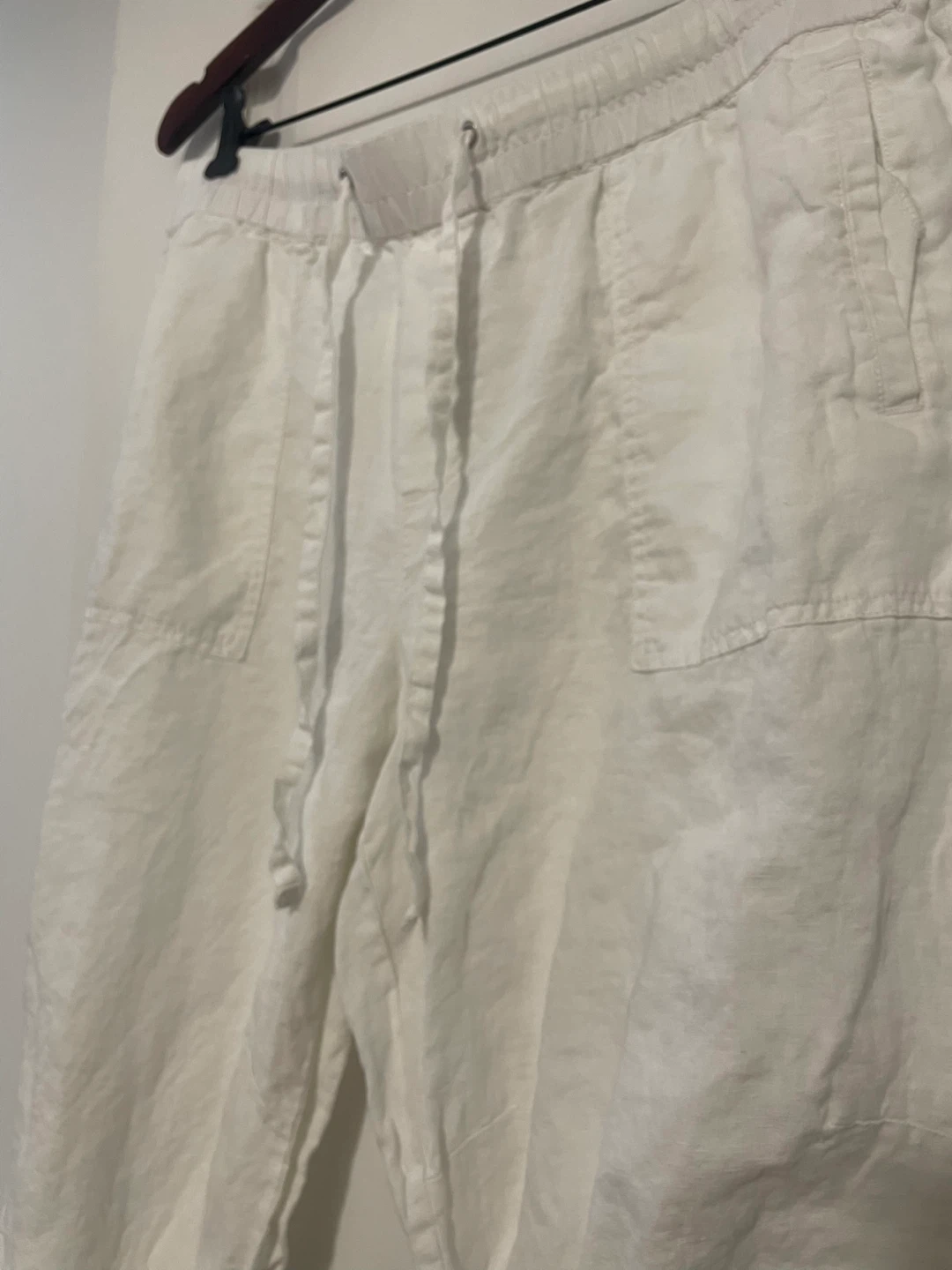 Lord & Taylor White Linen Pants XL - photo 3