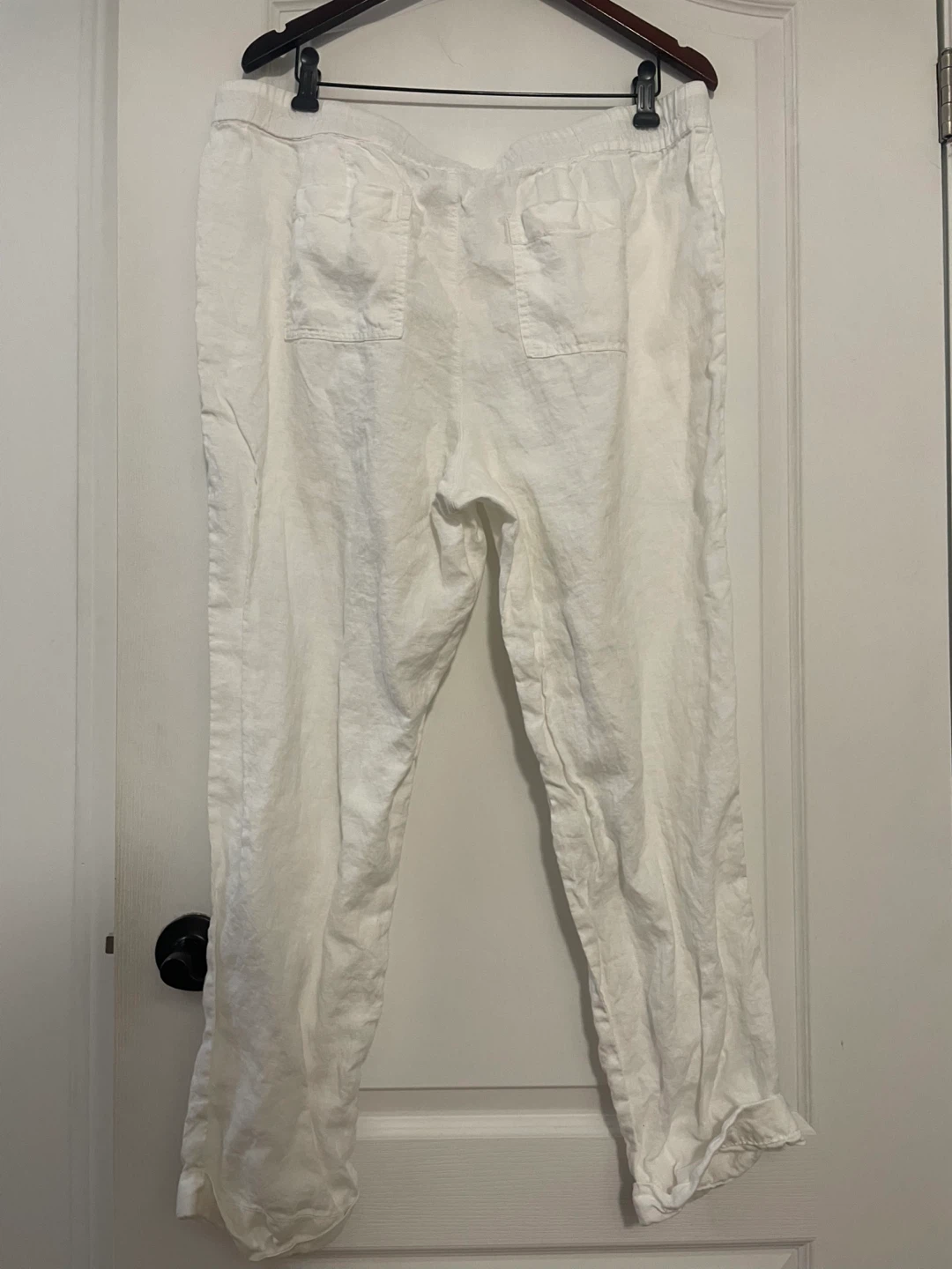 Lord & Taylor White Linen Pants XL - photo 5
