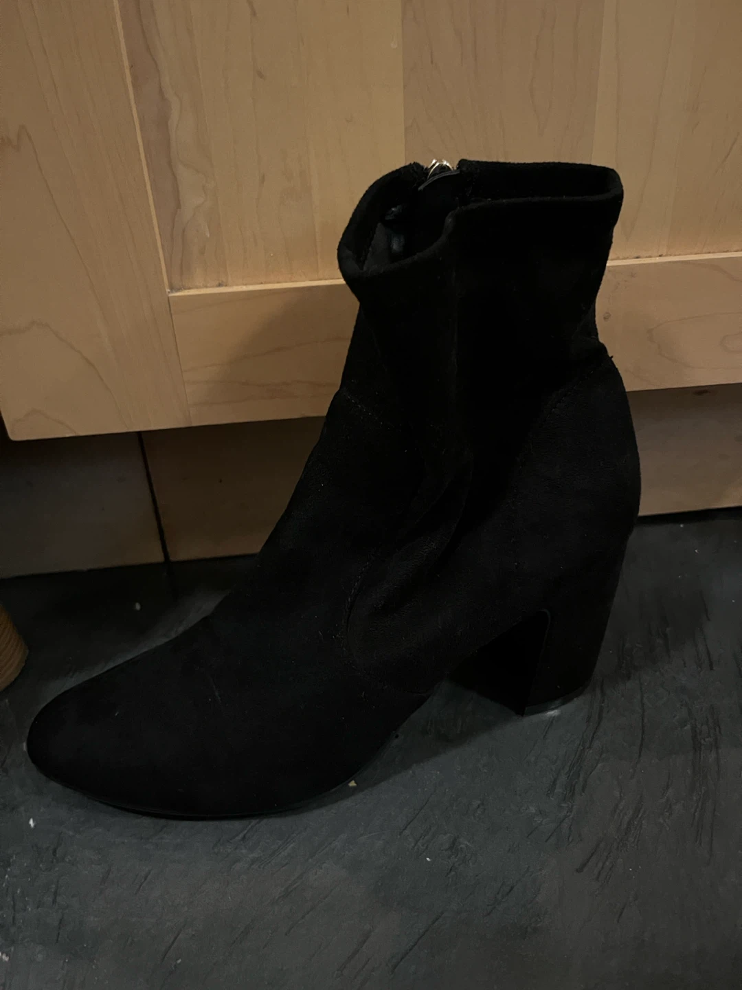 Black Suede Ankle Boots - photo 2