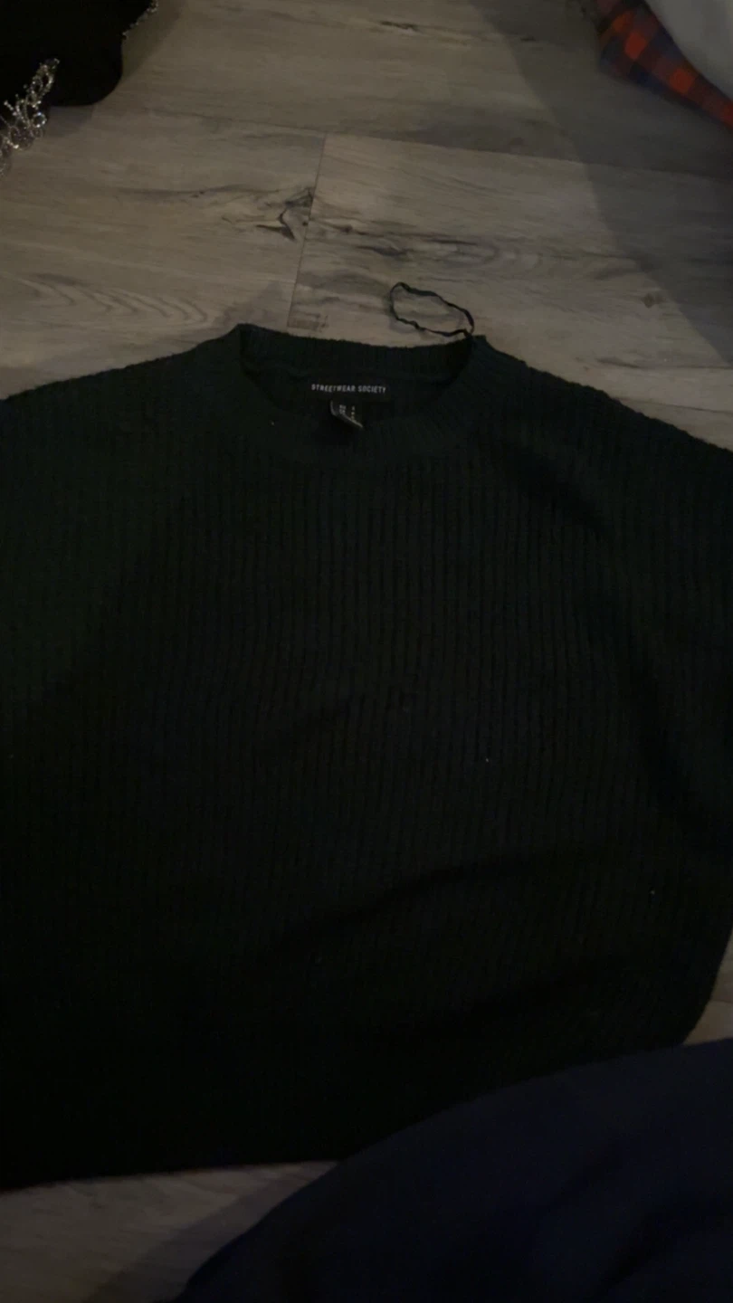 Streetwear Society Green Knit Sweater
