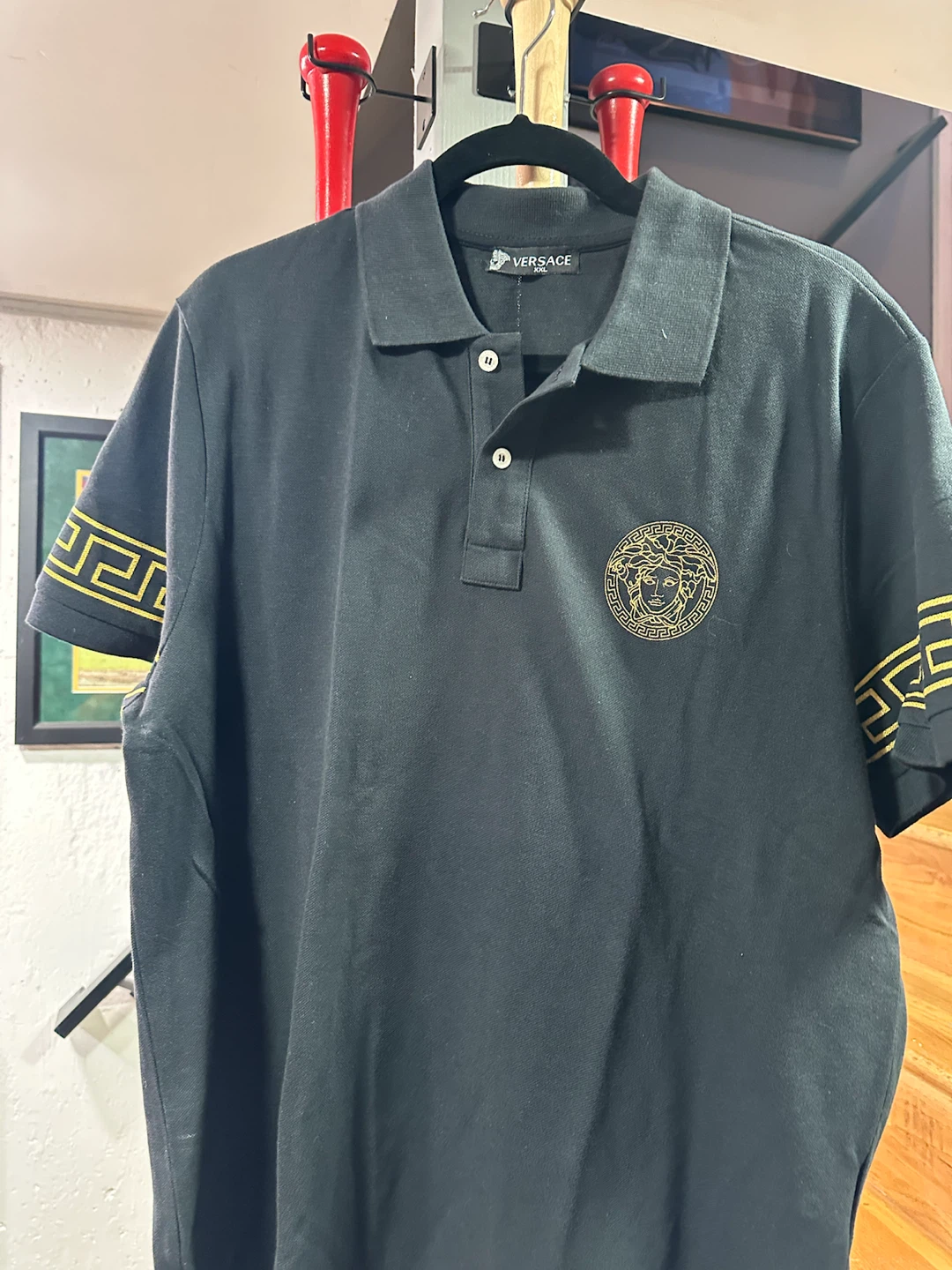 Versace Black Medusa Polo Shirt XXL