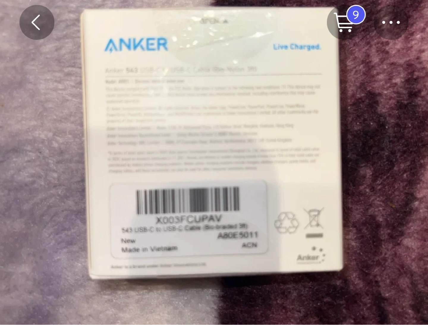 Anker 543 USB-C to USB-C Cable (Bio-Braided 3ft) - photo 5
