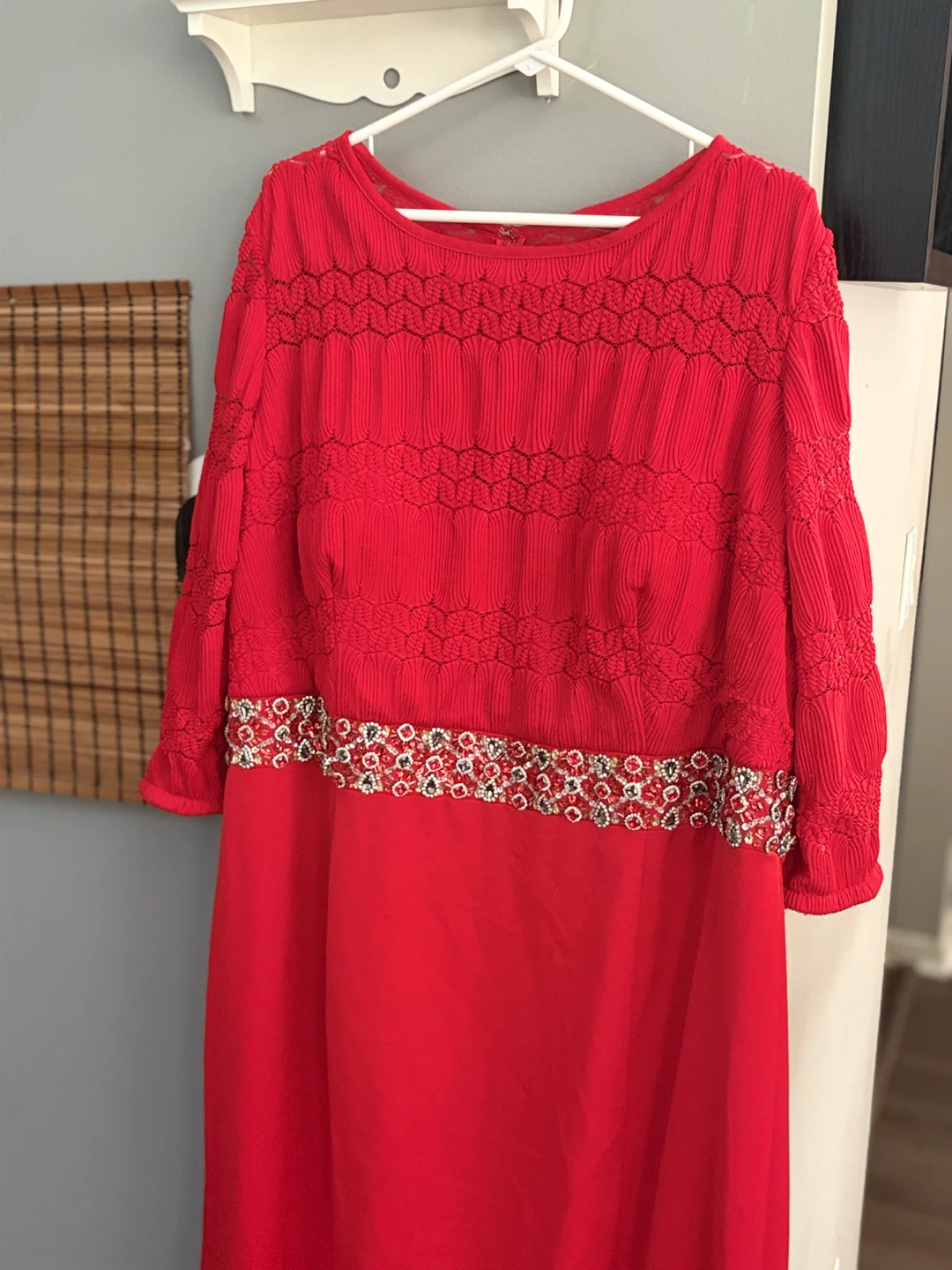 WOMENS Red Long Dress In A 3XL Size Fully Lined - photo 2