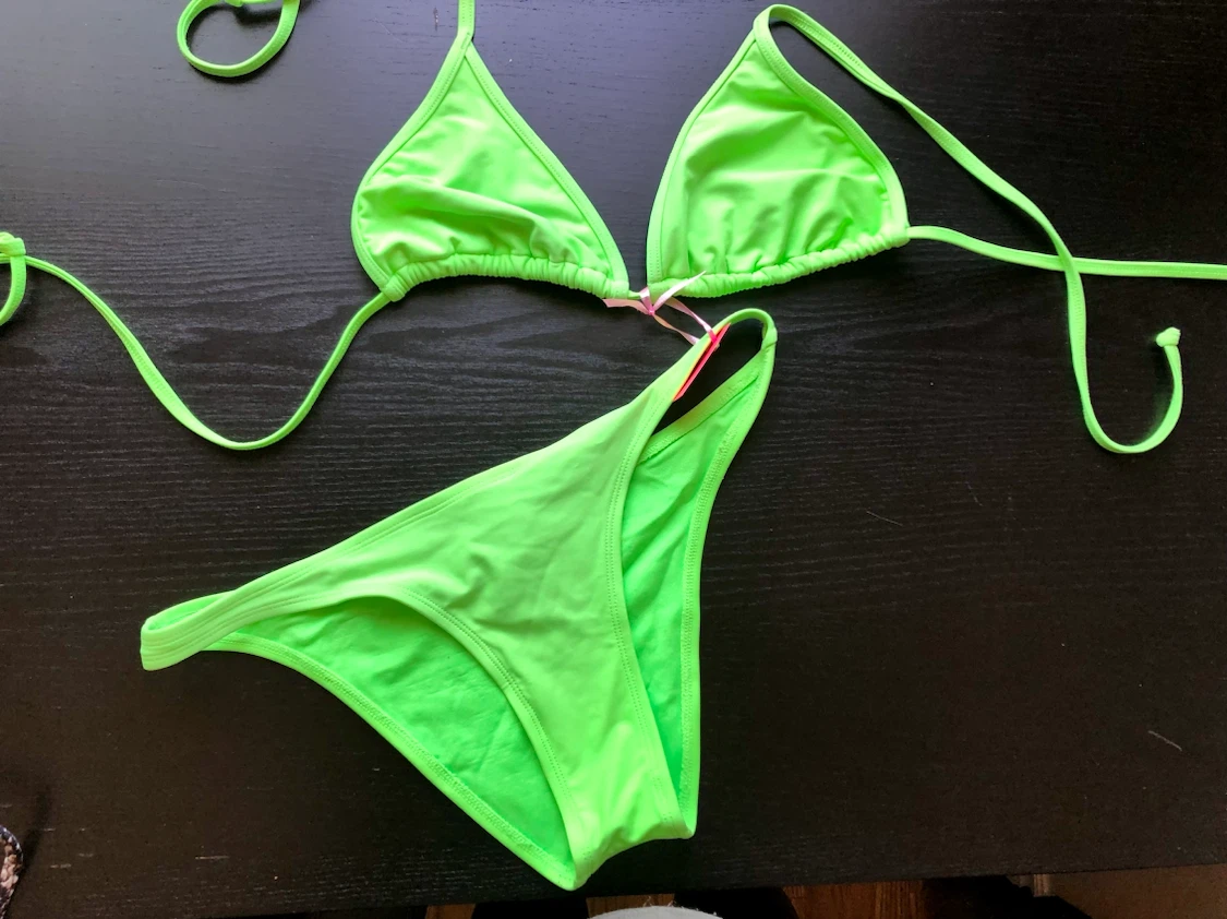 Neon Green Bikini Swimsuit