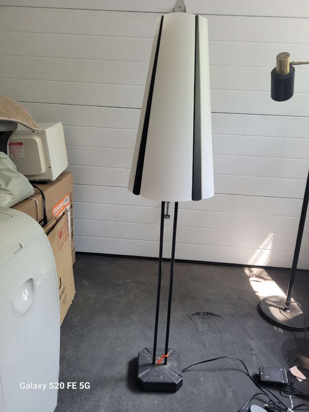 White and Black Floor Lamp
