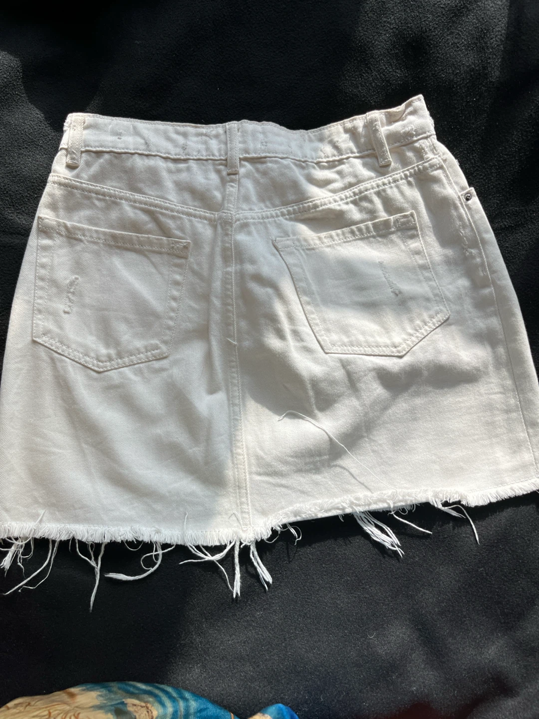 Denim Skirt - Black or White - photo 2