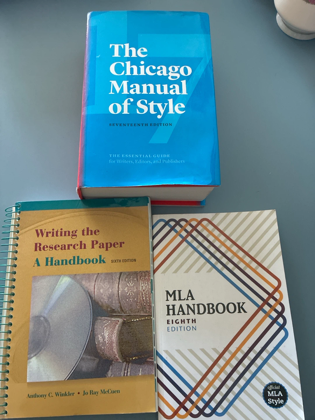 Chicago Manual of Style, MLA Handbook, Research Paper Handbook
