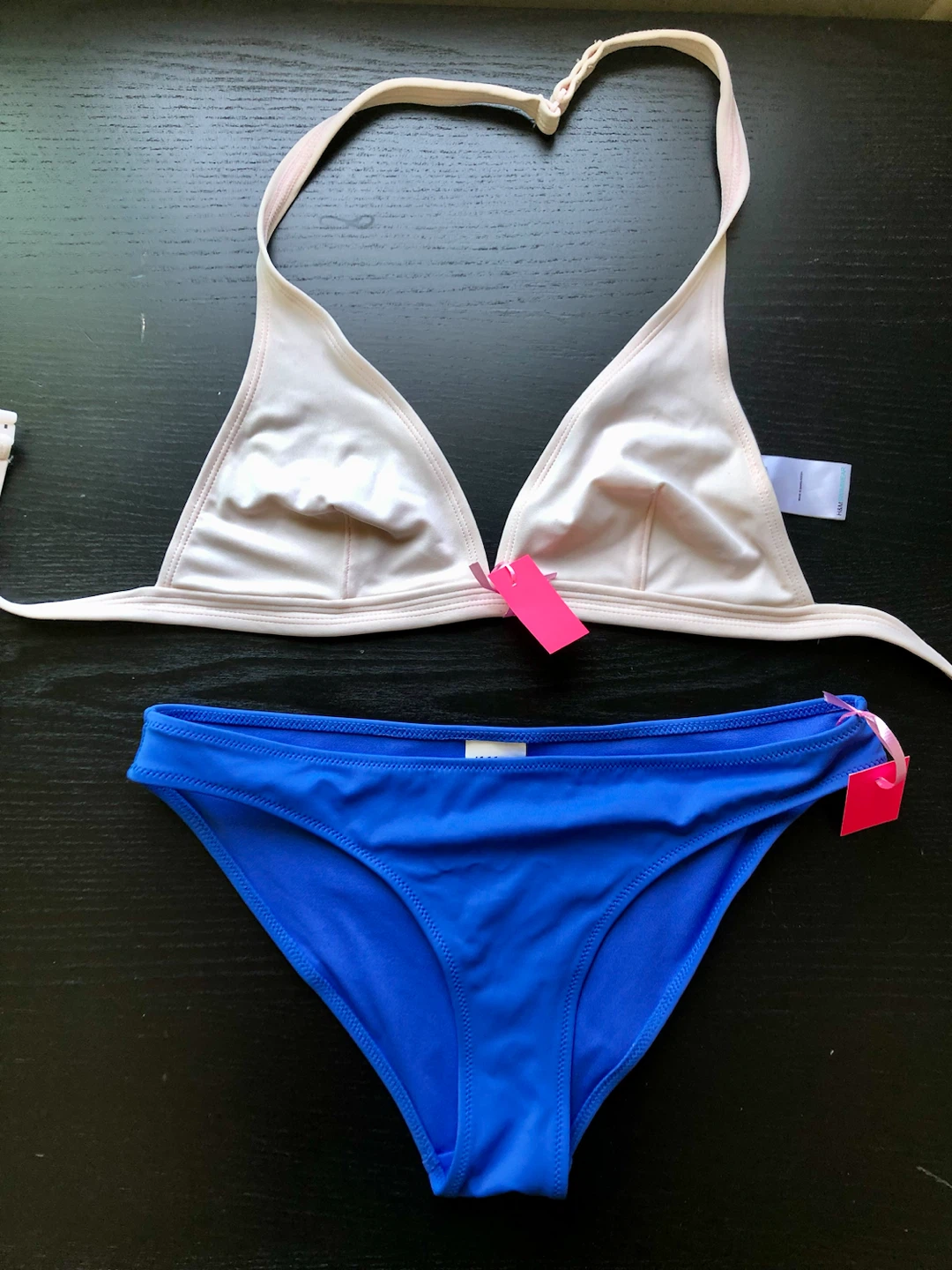 H&M Bikini Set - Pink Top & Blue Bottom
