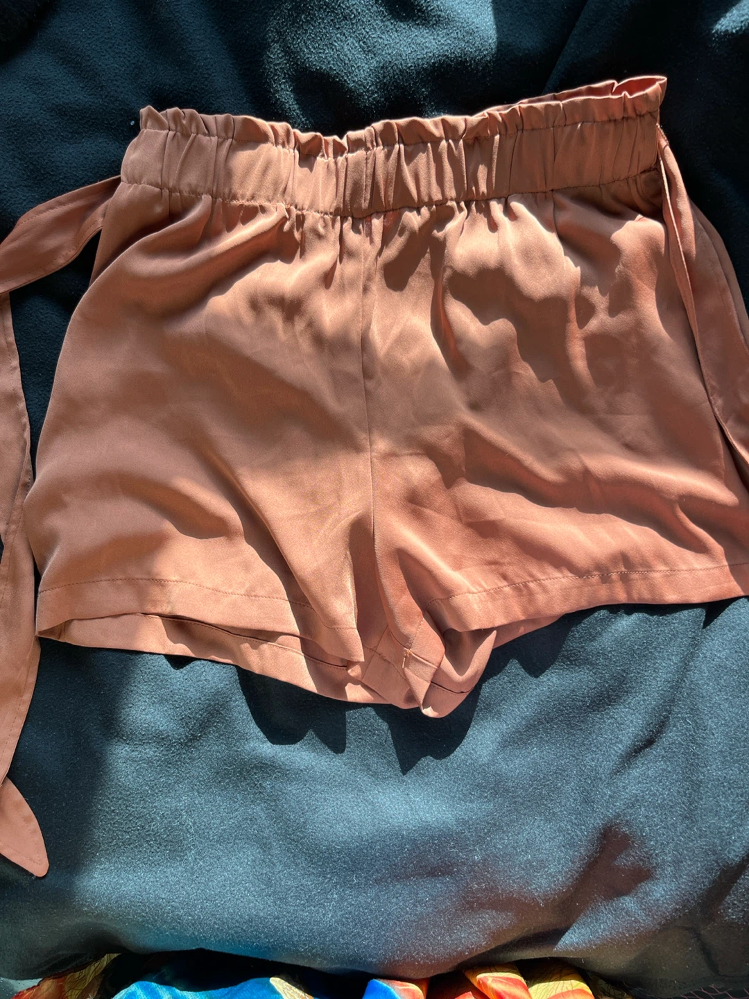Women's Floral Paperbag Waist Shorts