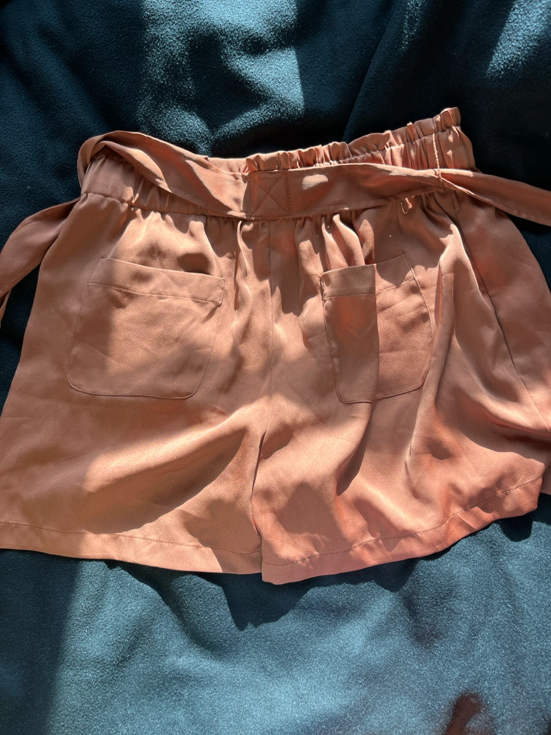 Women's Floral Paperbag Waist Shorts - photo 2