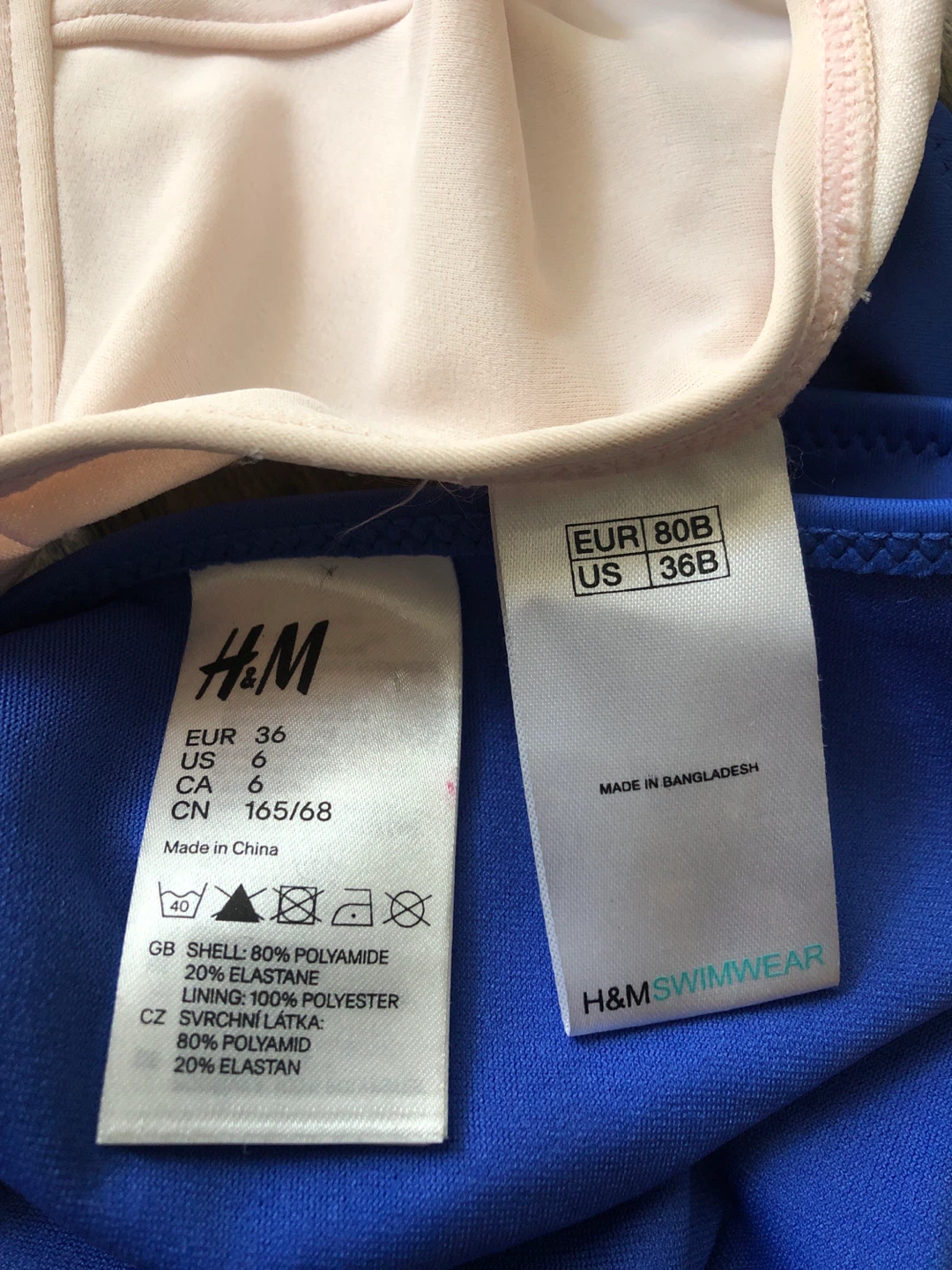 H&M Bikini Set - Pink Top & Blue Bottom - photo 4