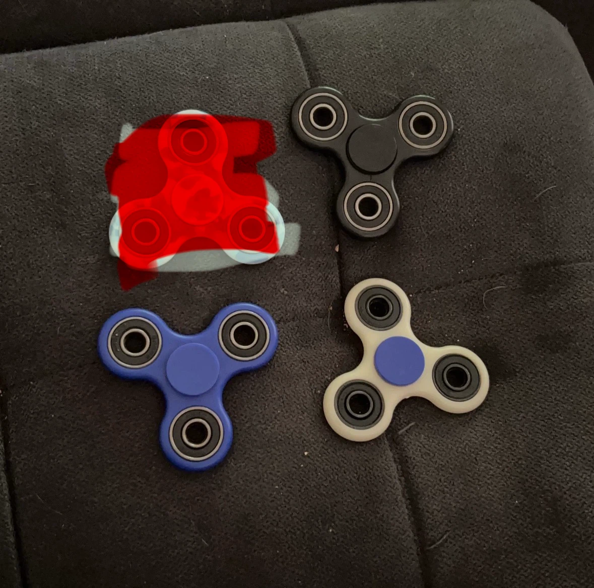 Four Fidget Spinners