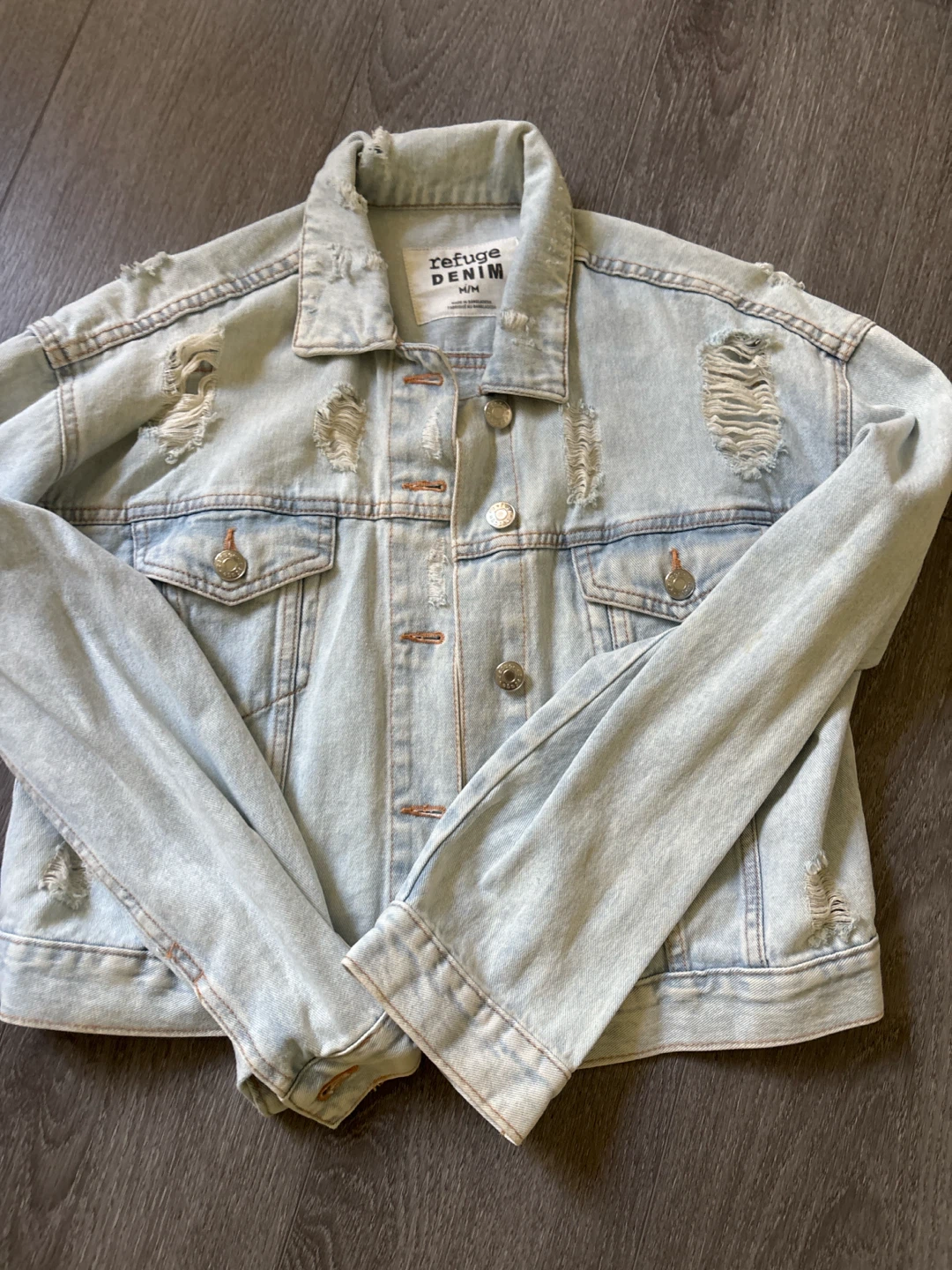 Refuge Denim Distressed Jean Jacket M/M