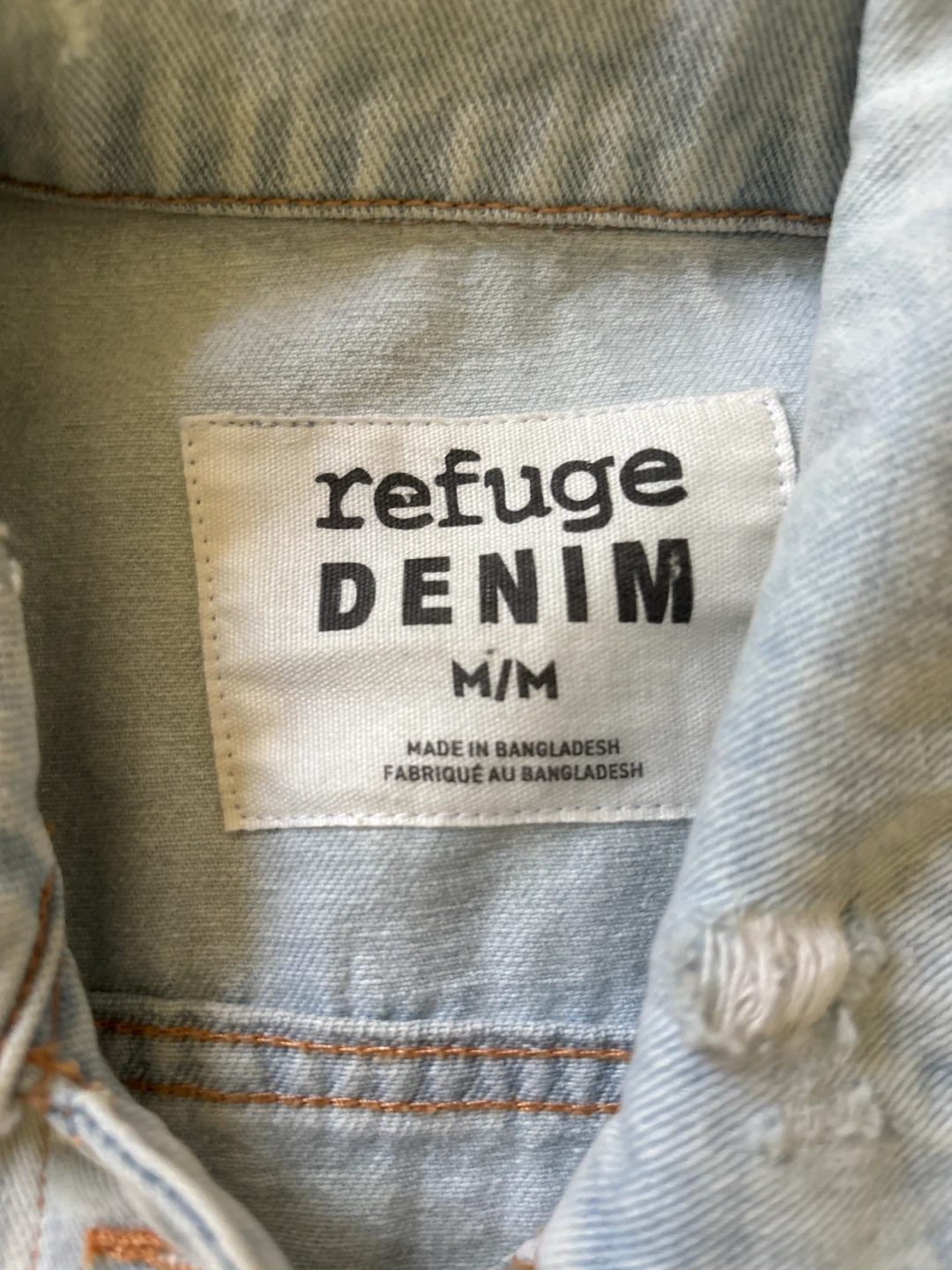 Refuge Denim Distressed Jean Jacket M/M - photo 2