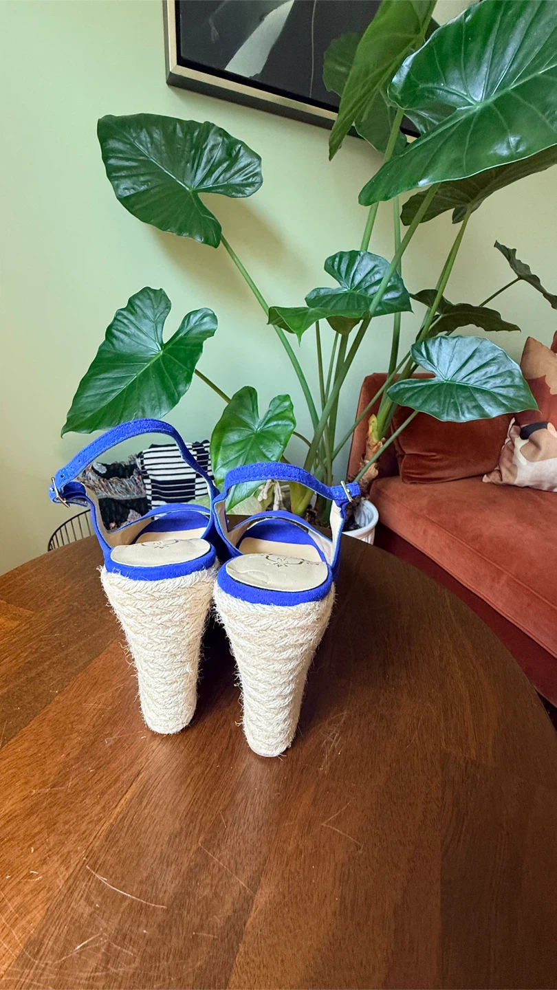 Blue Espadrille Wedge Sandals - photo 3